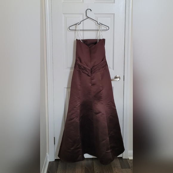 Brown Strapless Dress from Belsoie - Picture 2 of 7